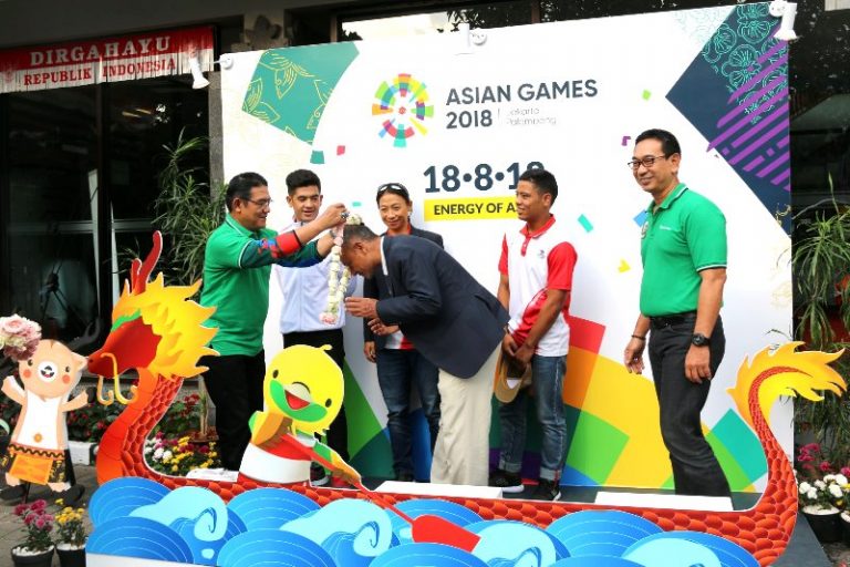 Atlet Asian Games Terkesan Penyambutan Di Sari Ater
