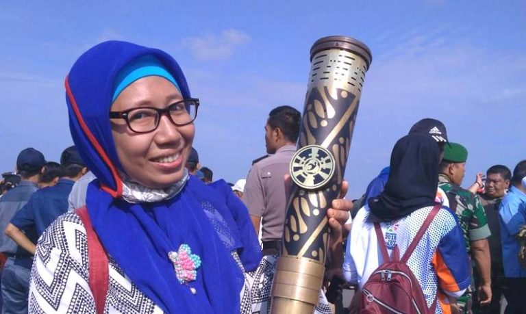 Babel Sambut Torch Relay Asian Para Games 2018 Di Jembatan Emas