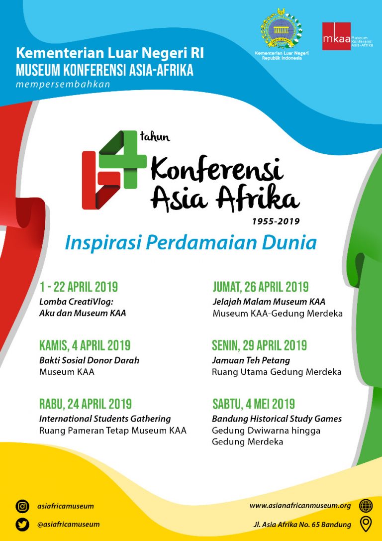 ‘KAA: Inspirasi Perdamaian Dunia’ jadi Tema Peringatan 64 Tahun KAA