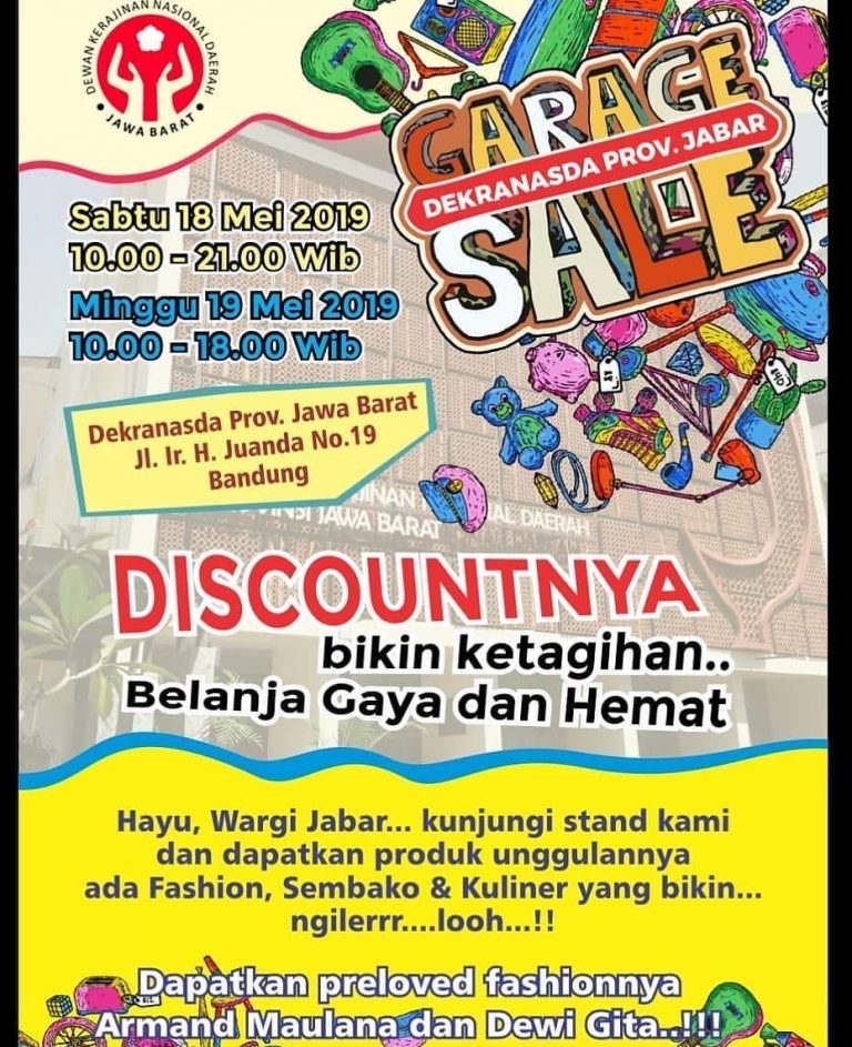 Yuk Kunjungi “Garage Sale” Ramadan 2019 Dekranasda Jabar!