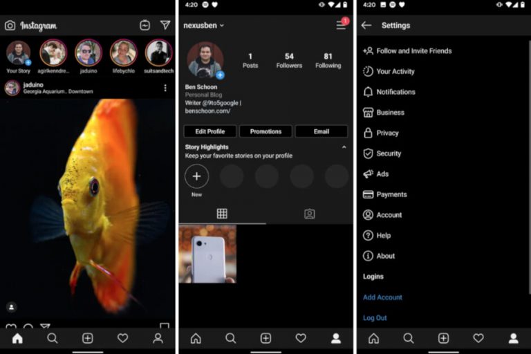 Dark Mode Bakal Bikin Instagram Tampil Bernuansa Gelap