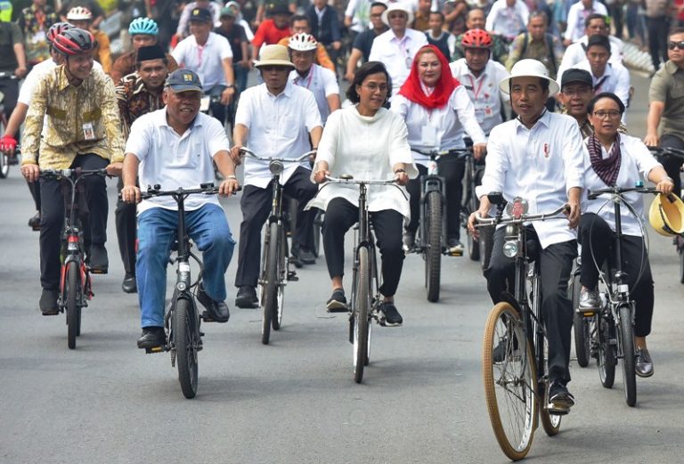 Presiden Jokowi Tinjau Revitalisasi Kota Lama Semarang