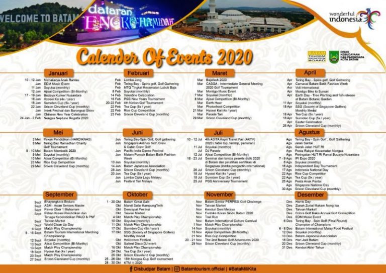 Kota Batam Luncurkan Calendar of Event Pariwisata 2020