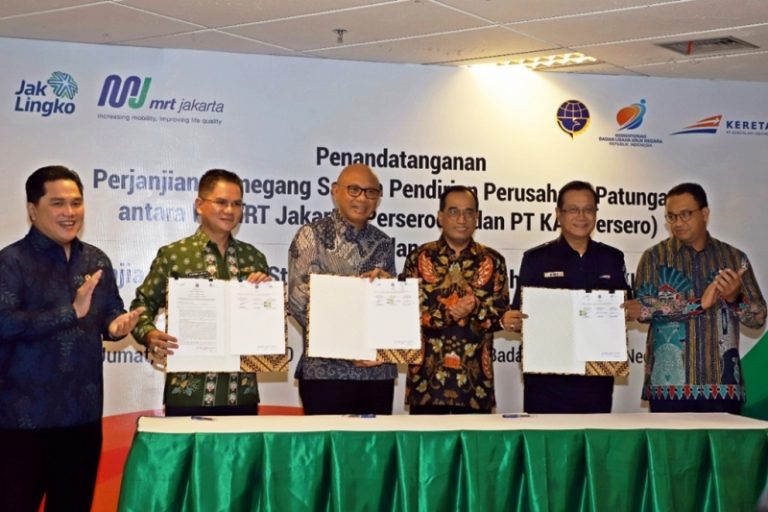 KAI, Pemprov DKI Jakarta, dan MRT Jakarta Jalin Kerja Sama