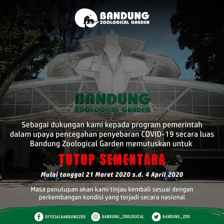 Kebun Binatang Bandung Tutup Sementara