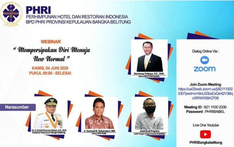 Webinar Menarik Pagi Ini, Bagaimana Hotel Bisa Survive Memasuki New Normal