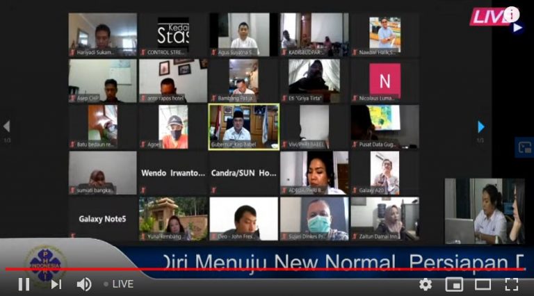 Babel Mendiskusikan Persiapan New Normal,Industri Pariwisata Diminta Berkomitmen