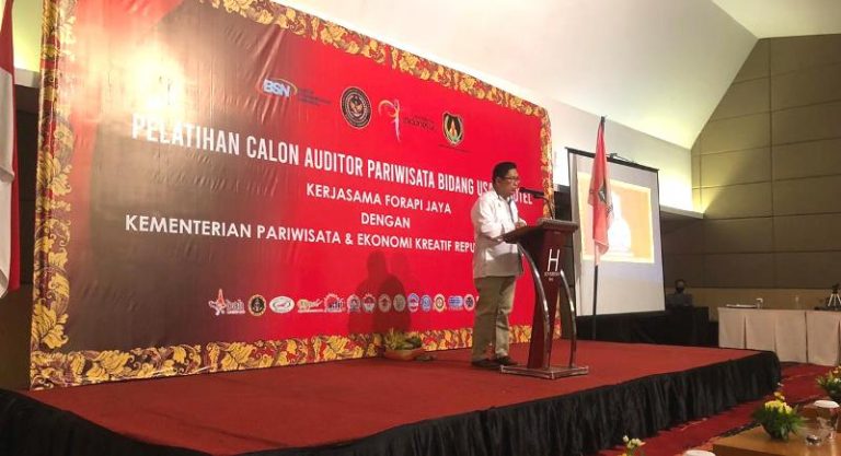 Forapi Jaya Gelar Pelatihan Calon Auditor Pariwisata Bidang Hotel