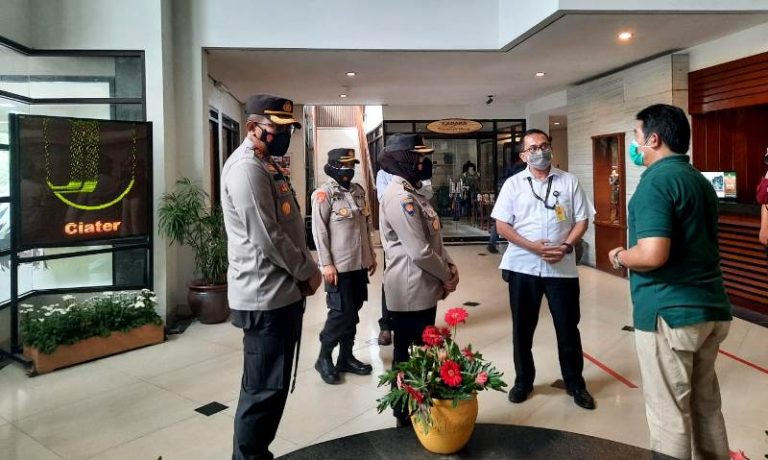 Tim Polda dan BPBD Jabar Monitoring Kawasan Objek Wisata Sari Ater
