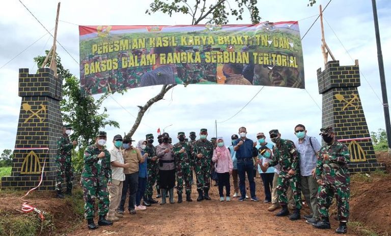 Peresmian Hasil Karya Bhakti TNI Membangun Negeri