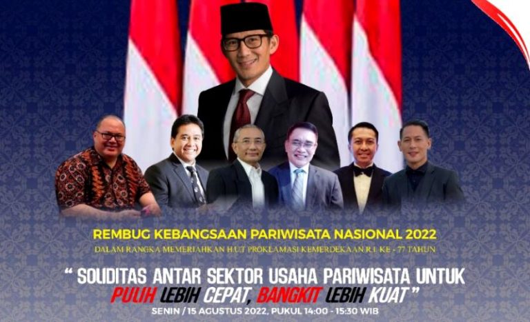 AHLI Gelar Rembug Kebangsaan Pariwisata Nasional 2022, Dihadiri Menparekraf