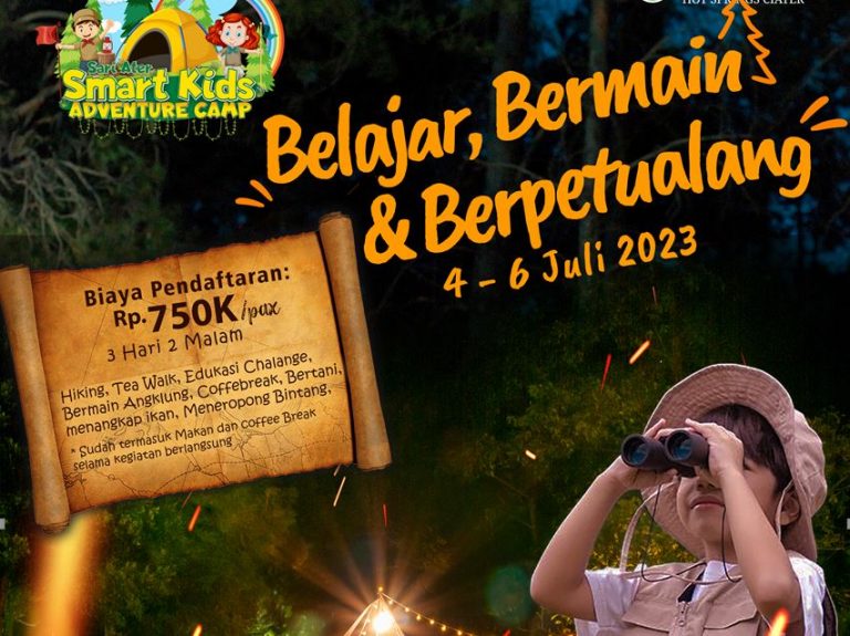 Sari Ater Smart Kids Adventure Camp Digelar Juli 2023, Ini Keseruannya