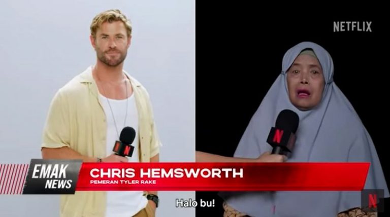 Wah, Sosok Bu Sartika Jadi Duet Bareng Chris Hemsworth di Netflix Guys