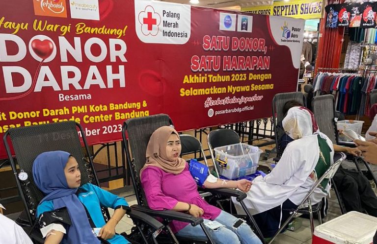 Pasar Baru Trade Center Gelar Kegiatan Sosial Donor Darah