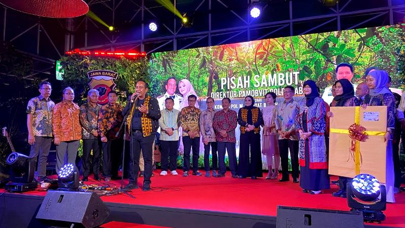 Acara Pisah Sambut Direktur Pamobvit Polda Jabar, Hadir Mitra Perusahaan Se-Jawa Barat