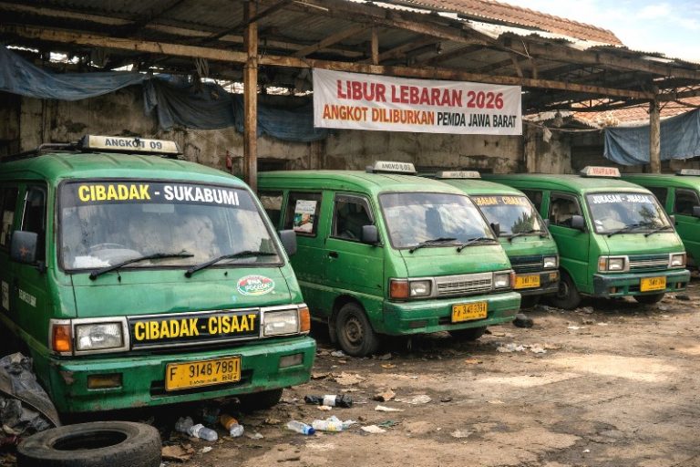 1120 Sopir Angkot di Cibadak Sukabumi Diliburkan, Ini Kompensasinya