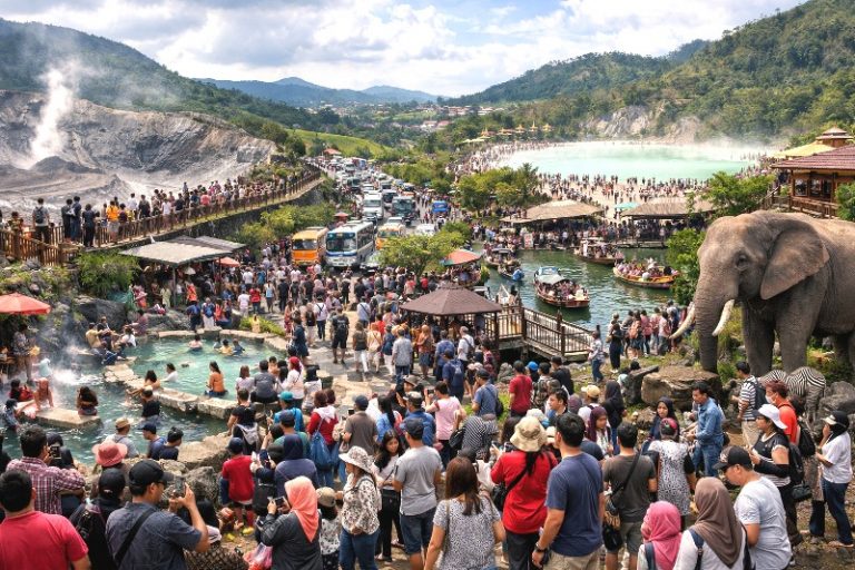 Dinas Perhubungan Jabar Catat Arus Wisatawan ke Destinasi Wisata Masih Padat