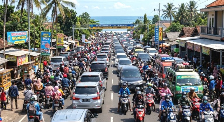 Antisipasi Kepadatan Kendaraan Wisatawan, Eks Pasar Wisata di Kawasan Pangandaran Jadi Tempat Pakir